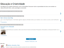 Tablet Screenshot of educacaoecriatividade.blogspot.com