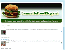 Tablet Screenshot of evansvillefoodblog.blogspot.com