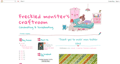 Desktop Screenshot of freckled-monster.blogspot.com