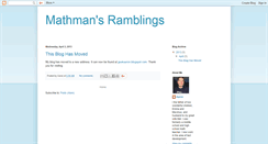 Desktop Screenshot of mathman72.blogspot.com