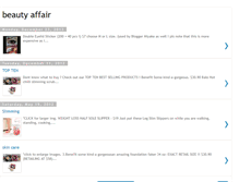 Tablet Screenshot of beauteaffair.blogspot.com