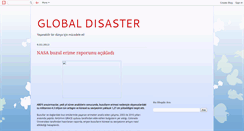 Desktop Screenshot of globaldisaster.blogspot.com