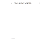 Tablet Screenshot of pramodchandel.blogspot.com