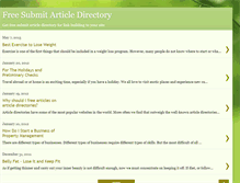 Tablet Screenshot of freesubmitarticledirectory.blogspot.com