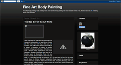 Desktop Screenshot of fineartbodypainting.blogspot.com