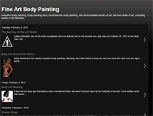 Tablet Screenshot of fineartbodypainting.blogspot.com