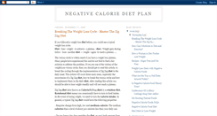 Desktop Screenshot of negativecaloriedietplan-tip.blogspot.com