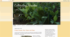 Desktop Screenshot of cultivatingparadise.blogspot.com