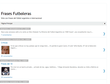 Tablet Screenshot of frasesfutboleras.blogspot.com
