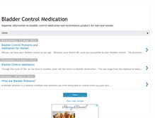 Tablet Screenshot of bladder-control-medication.blogspot.com