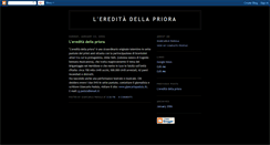 Desktop Screenshot of lereditapriora.blogspot.com
