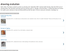 Tablet Screenshot of drawingevolution.blogspot.com