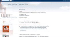 Desktop Screenshot of forsuchatimeasthis-phzlt.blogspot.com