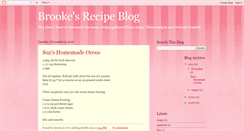 Desktop Screenshot of brookesrecipeblog.blogspot.com