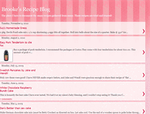 Tablet Screenshot of brookesrecipeblog.blogspot.com