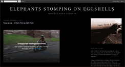Desktop Screenshot of elephantsstompingoneggshells.blogspot.com