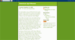 Desktop Screenshot of americanagriwomen.blogspot.com