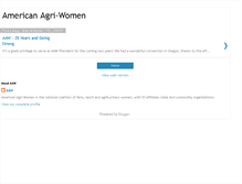 Tablet Screenshot of americanagriwomen.blogspot.com