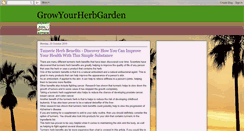 Desktop Screenshot of growyourherbgarden.blogspot.com