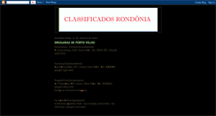 Desktop Screenshot of classificadosrondonia.blogspot.com