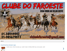 Tablet Screenshot of clubedofaroeste.blogspot.com