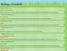 Tablet Screenshot of musingsofcordialis.blogspot.com