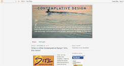 Desktop Screenshot of contemplativedesign.blogspot.com