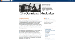 Desktop Screenshot of occasionalmuckraker.blogspot.com