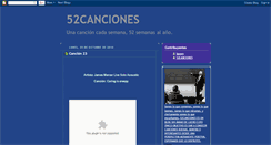 Desktop Screenshot of 52canciones.blogspot.com