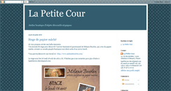 Desktop Screenshot of lapetitecour.blogspot.com