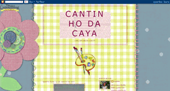 Desktop Screenshot of cantinhodacaya.blogspot.com