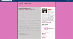 Desktop Screenshot of glittereveryday.blogspot.com
