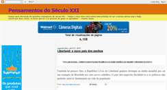 Desktop Screenshot of pensamentosdoseculo.blogspot.com