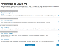 Tablet Screenshot of pensamentosdoseculo.blogspot.com