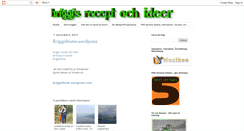 Desktop Screenshot of briggis-recept-och-ideer.blogspot.com
