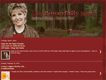 Tablet Screenshot of livepowerfullynow-linda.blogspot.com
