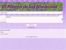 Tablet Screenshot of elrincondelasdiademas.blogspot.com