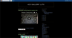 Desktop Screenshot of 423galleryljtx.blogspot.com