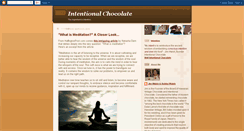 Desktop Screenshot of intentionalchocolate.blogspot.com