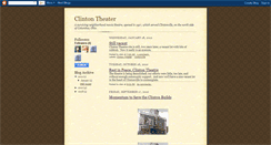 Desktop Screenshot of clintontheater.blogspot.com