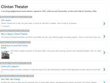 Tablet Screenshot of clintontheater.blogspot.com