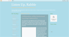 Desktop Screenshot of listenuprabble.blogspot.com