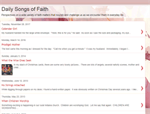 Tablet Screenshot of dailysongsoffaith.blogspot.com