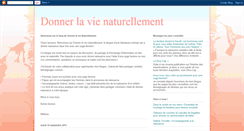 Desktop Screenshot of donnerlavienaturellement.blogspot.com