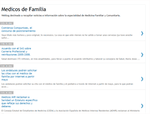 Tablet Screenshot of medicosdefamilia.blogspot.com