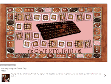 Tablet Screenshot of chocolateonthekeyboard.blogspot.com