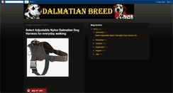 Desktop Screenshot of dalmatian-dog-breed-store.blogspot.com