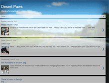 Tablet Screenshot of desertpaws.blogspot.com