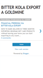 Mobile Screenshot of bitterkolaexportbiz.blogspot.com