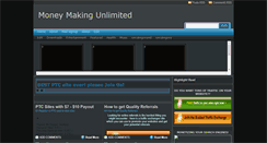 Desktop Screenshot of moneymakingunlimited.blogspot.com